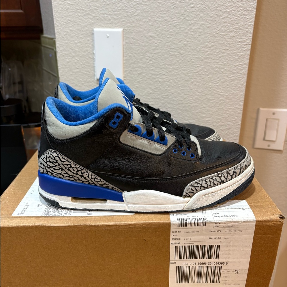 Jordan 3 Sport Blue size 9.5